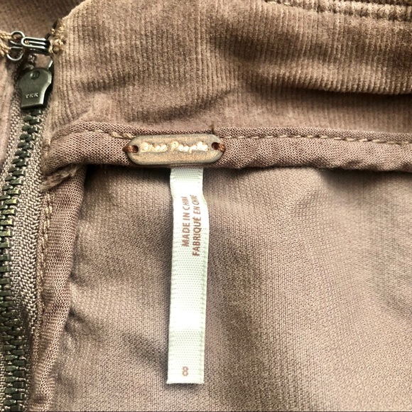 Free People Modern Femme Brown Corduroy Mini Skirt - Picture 9 of 9